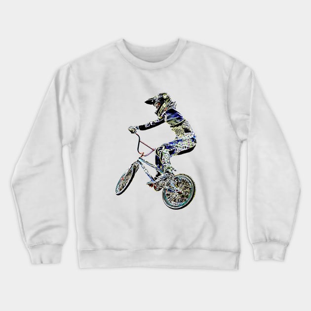 bmx Crewneck Sweatshirt by rickylabellevie